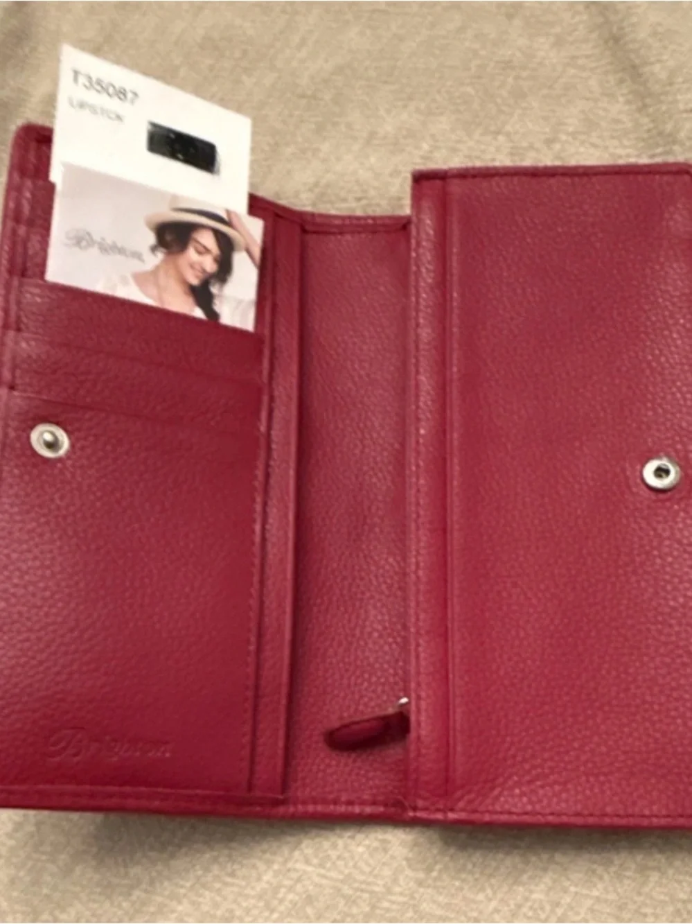 Brighton ROSIE ROCKMORE Pebbled Leather Crossbody / Wallet in Lipstick Red, NWT